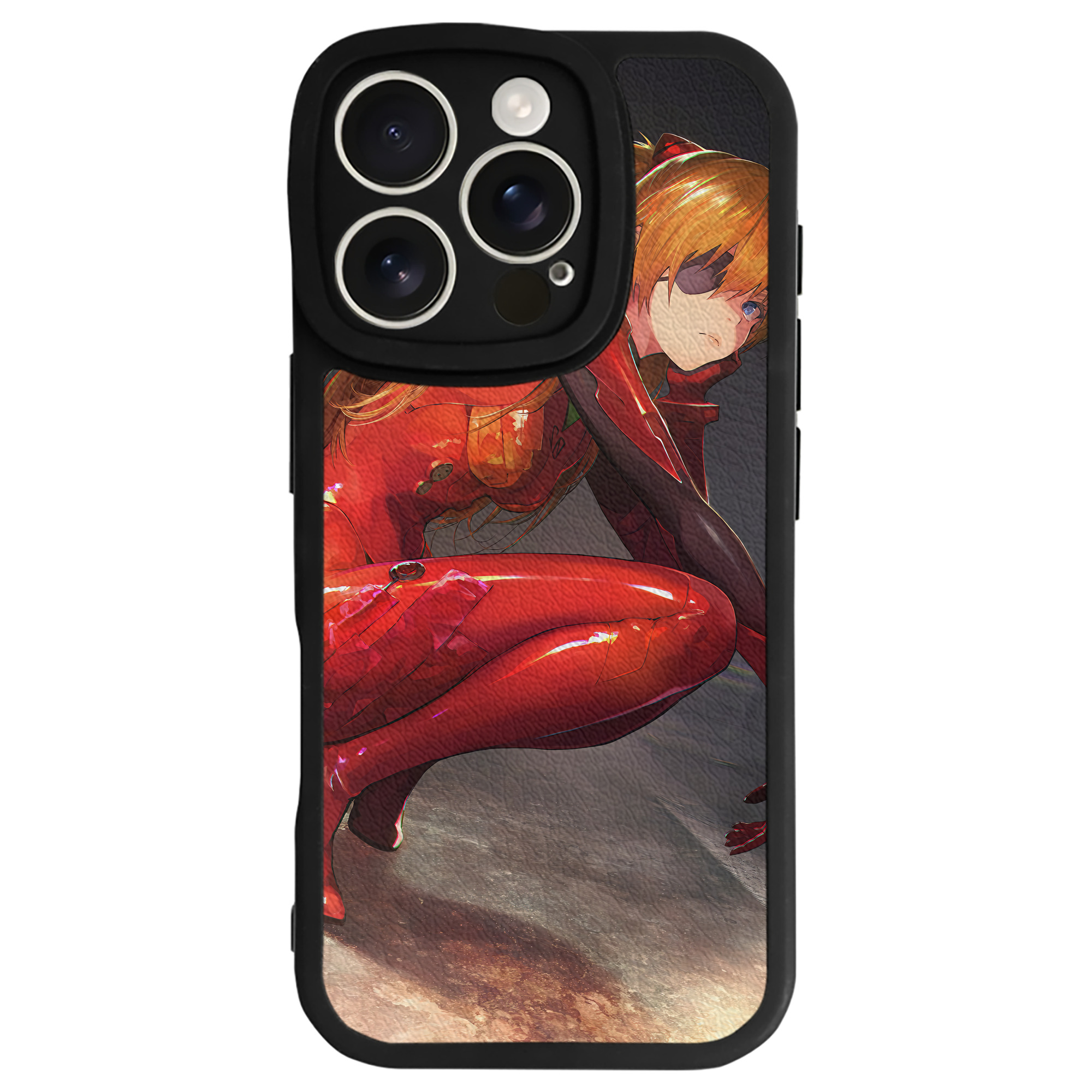 （画像用） EVA 新世紀エヴァンゲリオン 【iPhone 16シリーズ対応】シリコンスマホケース（レザー調） 材質：シリコン